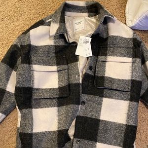 Abercrombie and Fitch plaid shacket/jacket
